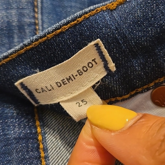 Madewell Cali Demi-Boot Jeans in Preston Wash: Raw-Hem Edition NWOT - Picture 11 of 14